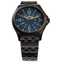 Traser H3 108739 P67 Officer GunMetal Blue Herrenuhr 42mm 10ATM