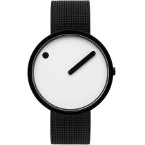 PICTO 43379-1020 Unisex Uhr Black and White 40mm 5ATM