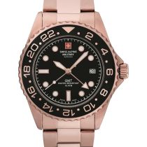 Swiss Alpine Military 7052.1167 GMT Diver Herrenuhr 42mm 10ATM