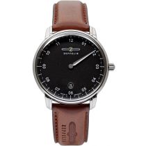 Zeppelin 8642-2 Monotimer Herrenuhr 41mm 5ATM