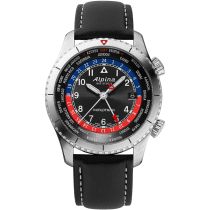 Alpina AL-255BRB4S26 Startimer Pilot Worldtimer Herrenuhr 41mm 10ATM