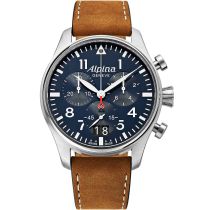 Alpina AL-372N4S6 Startimer Pilot Chronograph Herrenuhr 44mm 10ATM