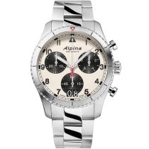 Alpina AL-372WB4S26B Startimer Pilot Chronograph Herrenuhr 44mm 10ATM