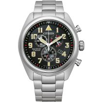 Citizen AT2480-81E Eco-Drive Super-Titanium Chronograph Herrenuhr 43mm