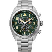 Citizen AT2480-81X Eco-Drive Super-Titanium Chronograph Herrenuhr 43mm