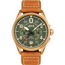 AVI-8 AV-4089-02 Spitfire Chronograph Herrenuhr 42mm 5ATM