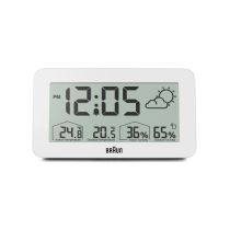 Braun BC13WP digitaler Wecker m. Wetterstation