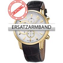 Bossart Ersatzband Leder BW-1104 braun goldene Schliesse