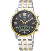 ETT EGS-11553-21M Solar Drive Funkuhr Professional Herrenuhr 43mm 10ATM