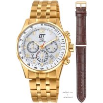 ETT EGS-11614-42MS Professional Solar Funk Chronograph Herrenuhr 43mm 10ATM