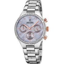 Festina F20401/3 Boyfriend Chronograph Damenuhr 36mm 5ATM