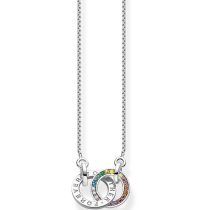 Thomas Sabo KE1488-318-7 Together Rainbow Damen Halskette, verstellbar