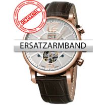 Perigaum Ersatzband Leder P-1111 braun rose Schliesse 24 mm