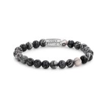 Rebel & Rose Armband Black Wolf RR-80032-S-L Herren