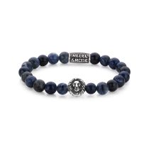 Rebel & Rose Armband Midnight Blue Lion RR-8L030-S-L+ Herren