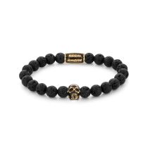 Rebel & Rose Armband Skull Black Moon RR-SK002-G-L Herren